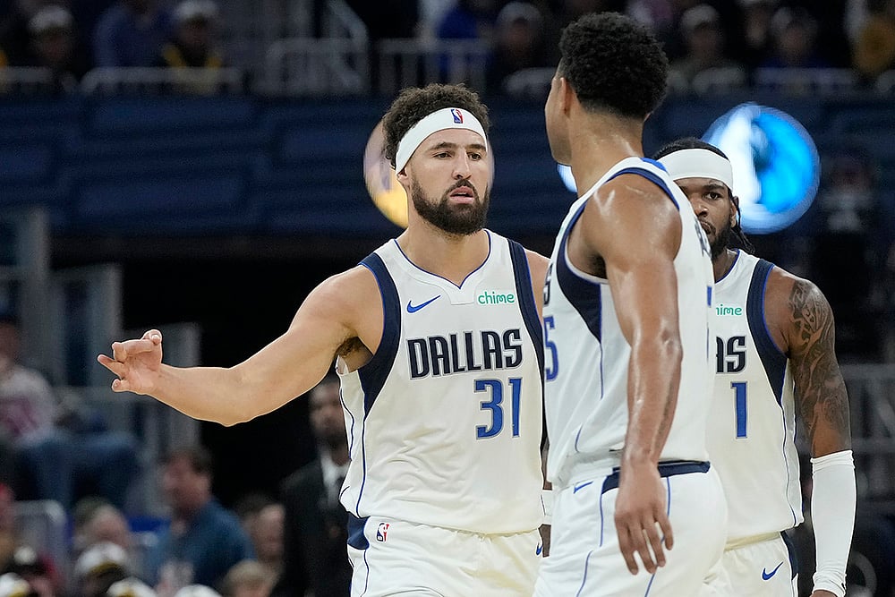 NBA Golden State Warriors vs Dallas Mavericks Basketball match_Klay Thompson