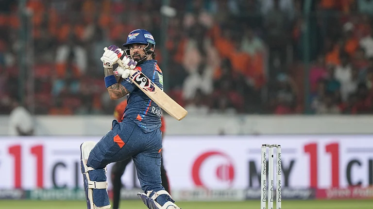 KL Rahul played IPL 2024 for Lucknow Super Giants. - AP Photo/Mahesh Kumar A.
