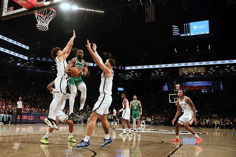 Boston Celtics vs Brooklyn Nets NBA basketball match photo gallery_Jaylen Brown