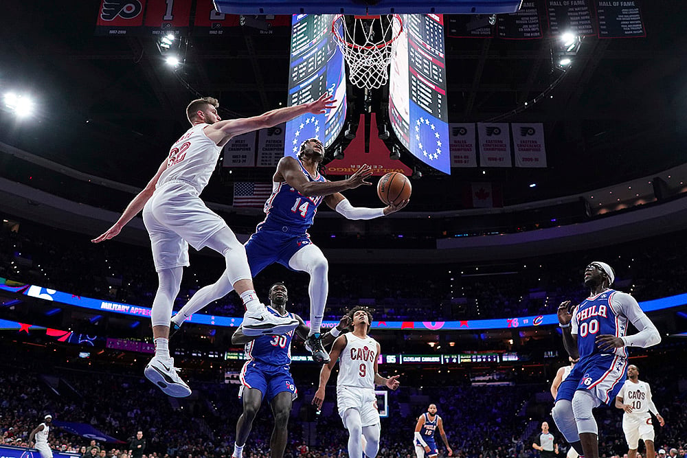 Cleveland Cavaliers vs Philadelphia 76ers NBA basketball match photo gallery_Ricky Council IV