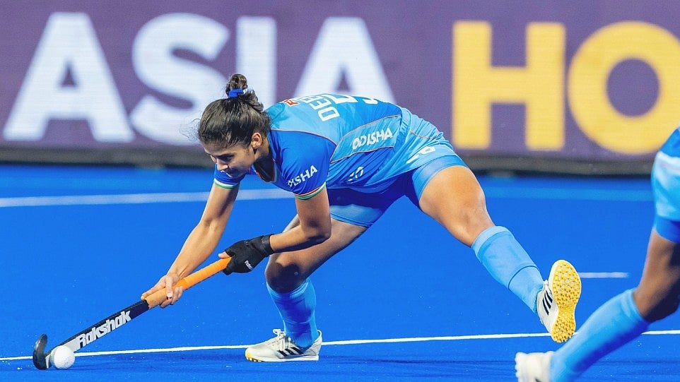 India's Deepika during the match against Thailand in the Women's Asian Champions Trophy 2024. - Photo: X | Asian Hockey Federation