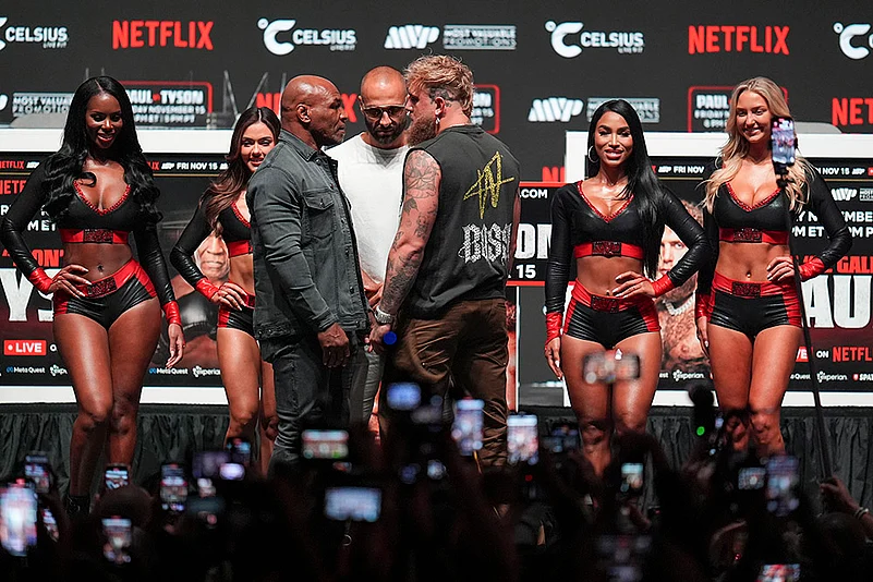 Boxing: Mike Tyson vs Jake Paul exhibition bout in Irving, Texas_Mike Tyson