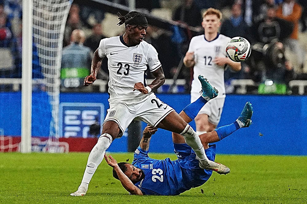 UEFA Nations League soccer match Greece vs England photos_Noni Madueke