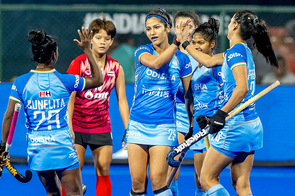 Womens Asian Champions Trophy 2024 hockey match India and Thailand photos_Sunelita Toppo