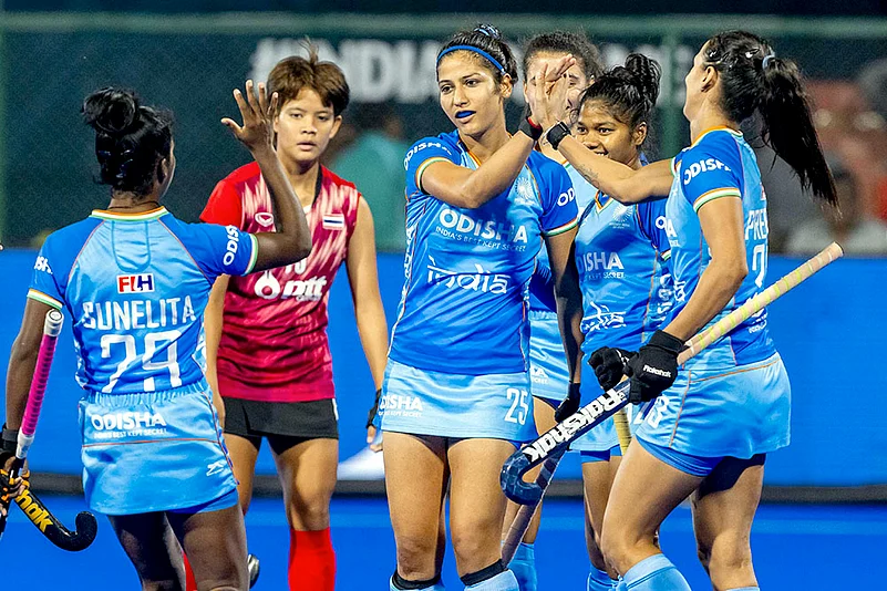 Womens Asian Champions Trophy 2024 hockey match India and Thailand photos_Sunelita Toppo