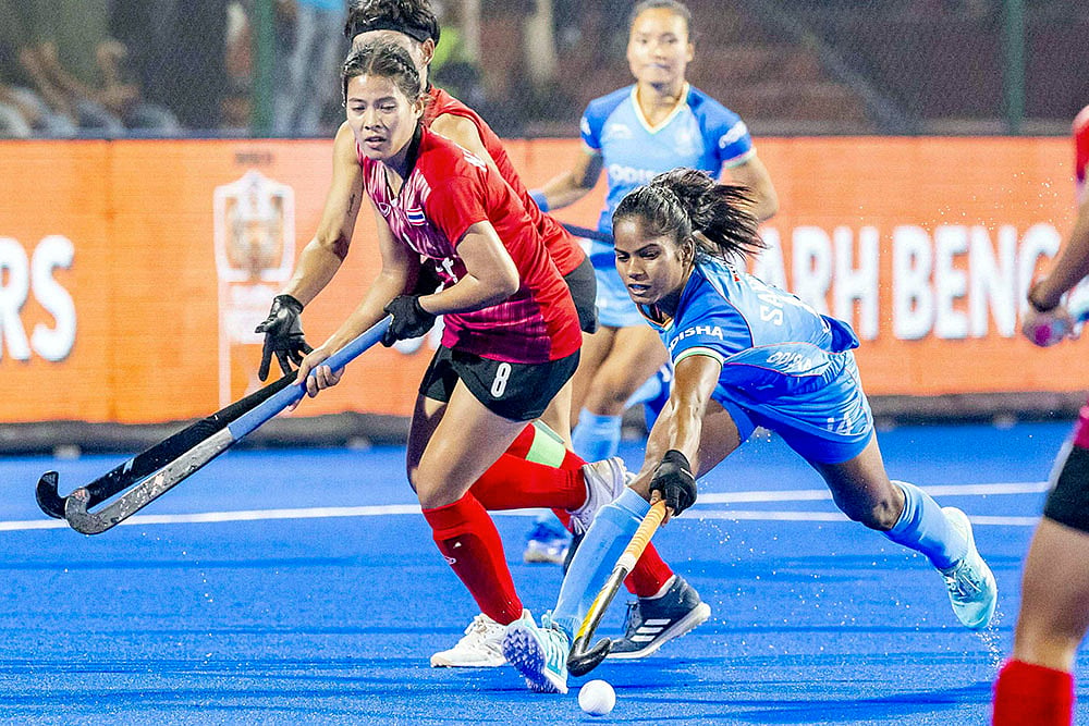 Womens Asian Champions Trophy 2024 hockey match India and Thailand photos_Sangita Kumari