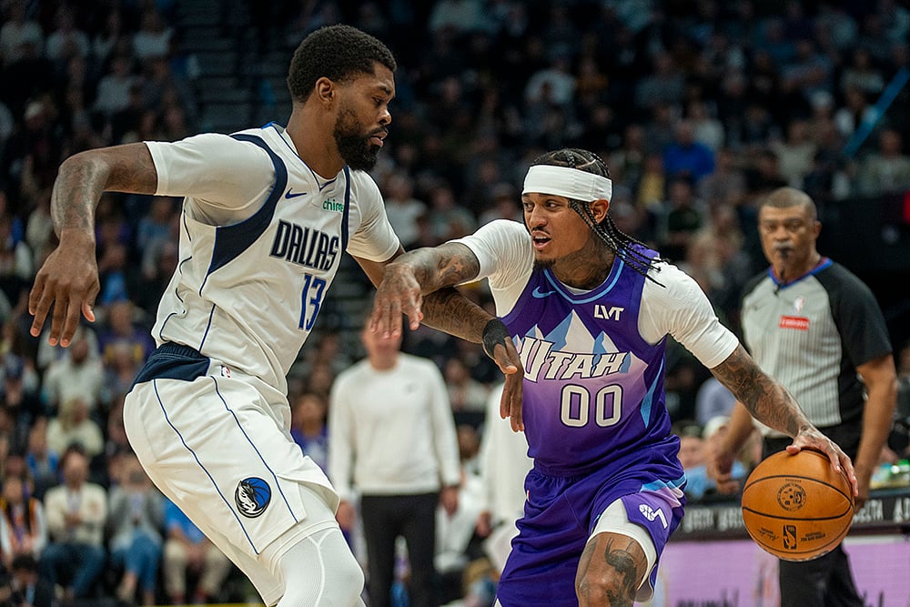 NBA Dallas Mavericks vs Utah Jazz Basketball photo_Jordan Clarkson