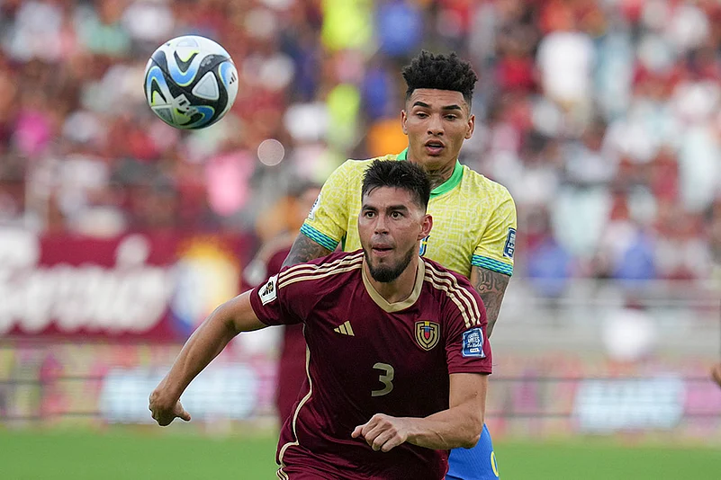 FIFA World Cup 2026 Qualifiers Venezuela vs Brazil soccer match photos_Wilker Angel