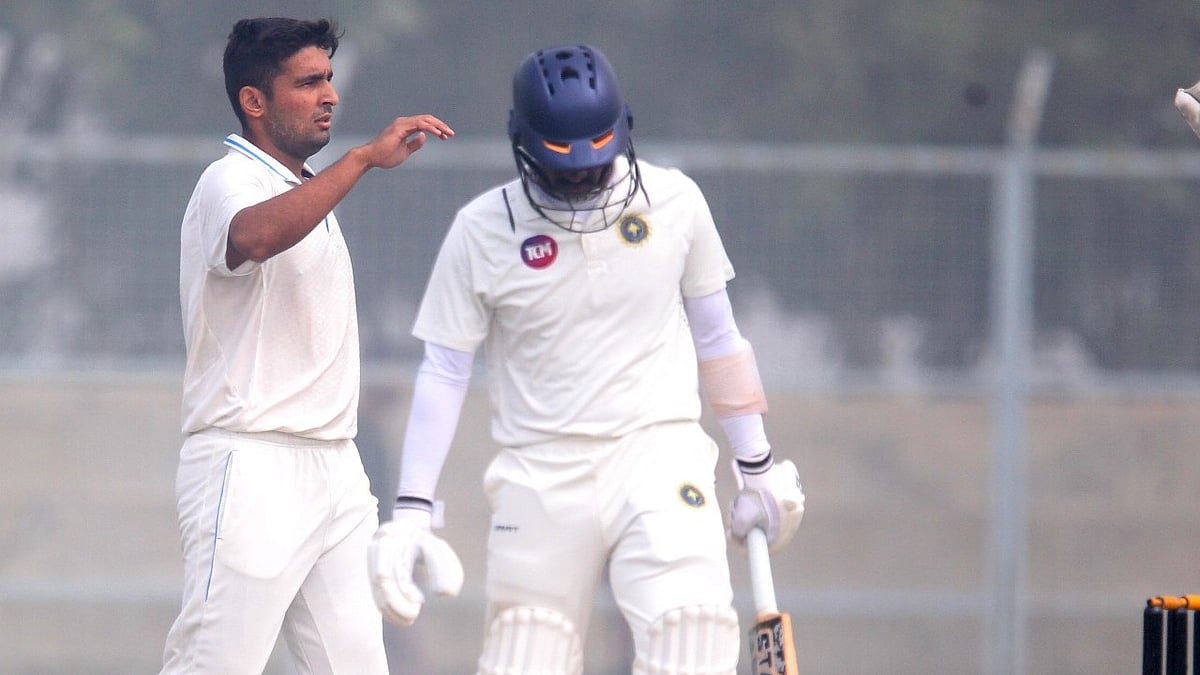 Kamboj is just the 6th Indian bowler to achieve this feat in First-Class cricket & only the 3rd in Ranji Trophy. - X/BCCIDomestic