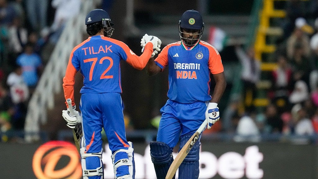Sanju Samson and Tilak Varma. - AP/Themba Hadebe