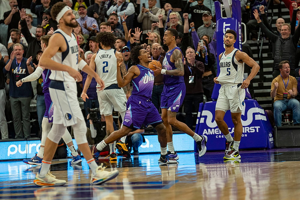 NBA Dallas Mavericks vs Utah Jazz Basketball photo_Collin Sexton