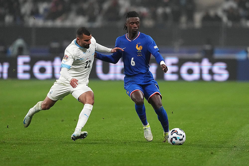 UEFA Nations League football match France vs Israel soccer photos_Eduardo Camavinga