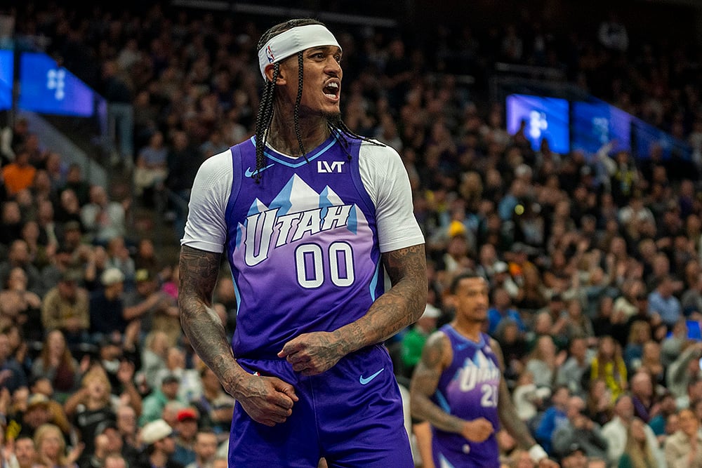 NBA Dallas Mavericks vs Utah Jazz Basketball photo_Jordan Clarkson 