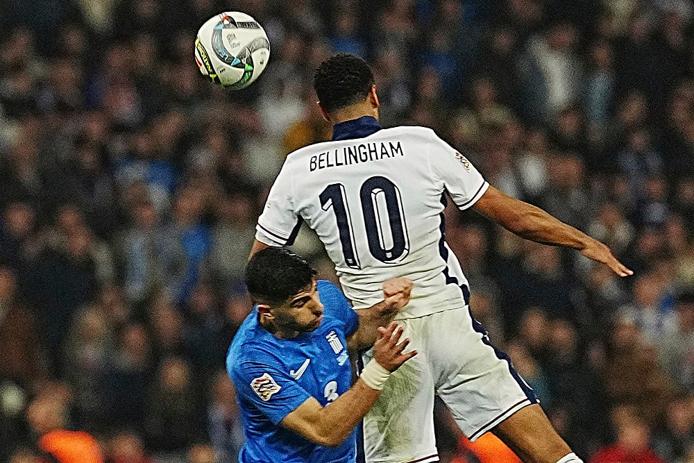UEFA Nations League soccer match Greece vs England photos_ Jude Bellingham