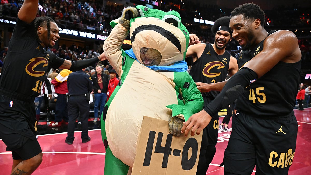 'Cavs Frog' has become a mascot through Cleveland's perfect start to the season