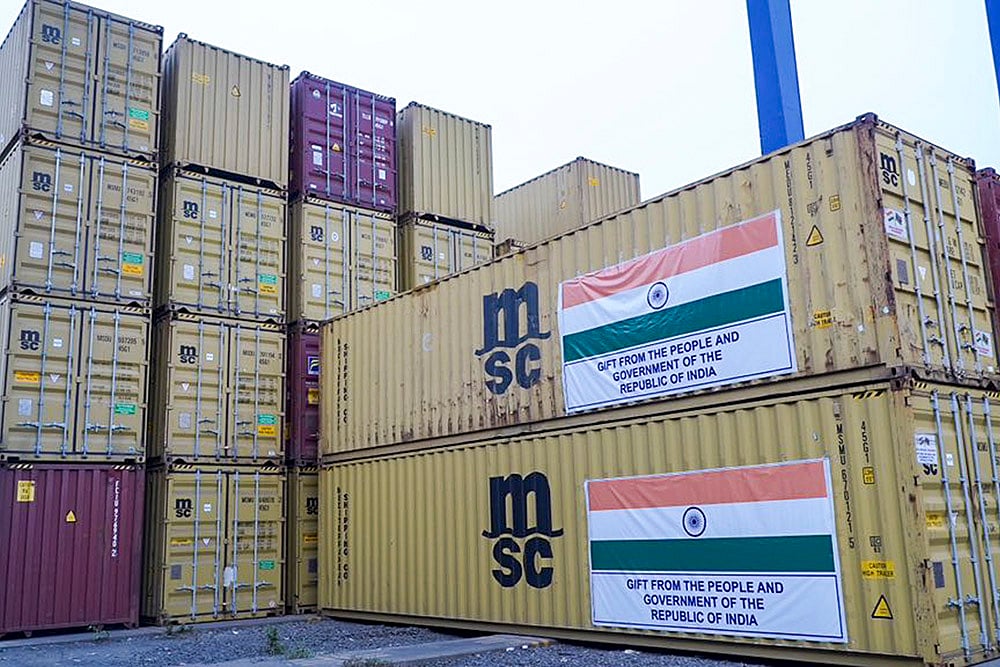 Food consignment leaves for Suriname