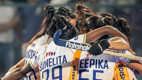 X | Hockey India  : India celebrate their win over China at the Women's Asian Champions Trophy 2024 match in Rajgir, Bihar. 