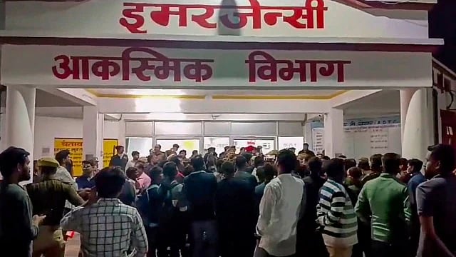 PTI : Visual from Jhansi hospital where the fire broke out in the NICU 