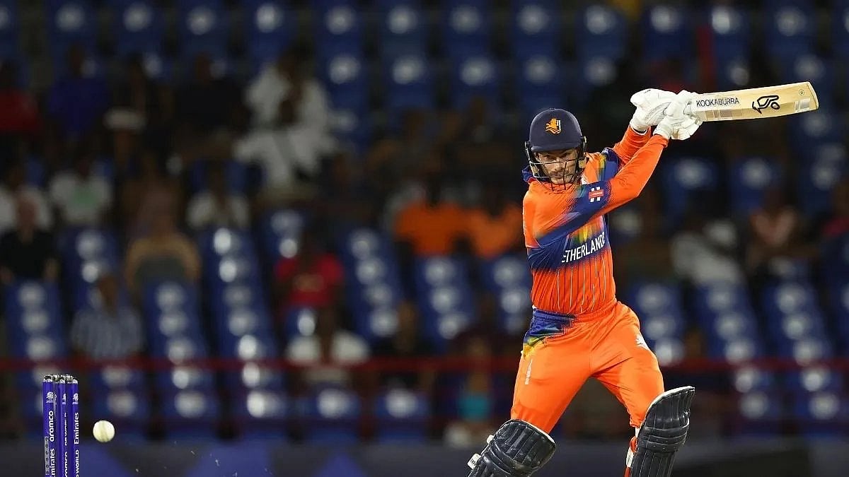 Photo: X : Netherlands batter Scott Edwards.