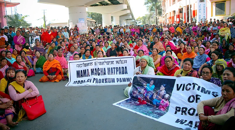 Manipur protests violence