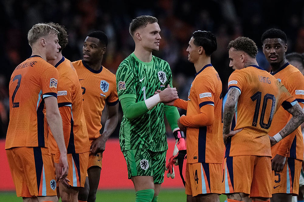 | Photo: AP Photo/Patrick Post : Netherlands Hungary Nations League Soccer