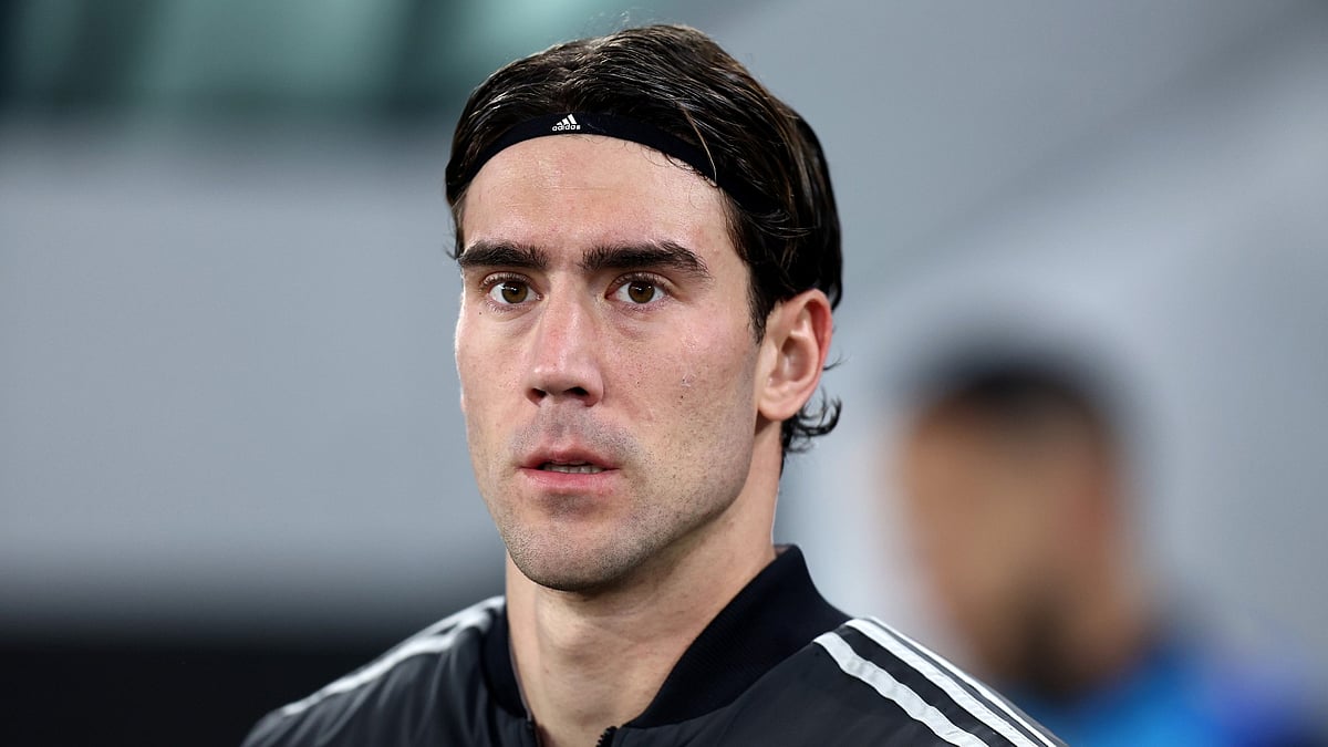 Juventus forward Dusan Vlahovic