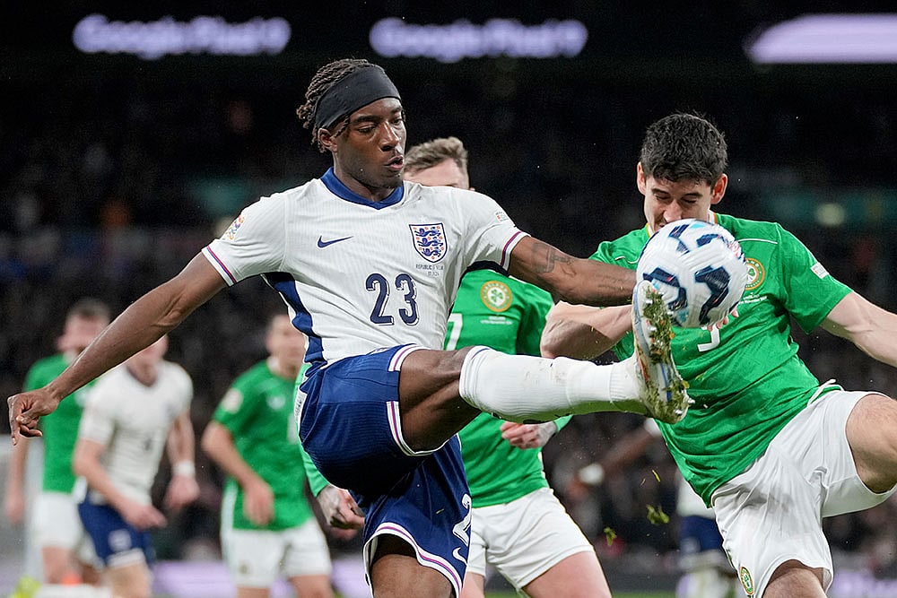 England Vs Ireland UEFA Nations League soccer match