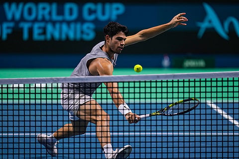 Davis Cup 2024 Finals training session