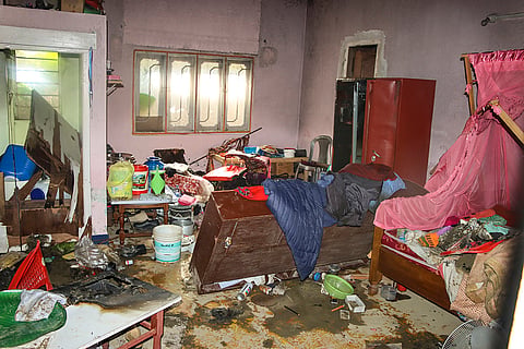 Manipur minister Govindas Konthoujam's house set on fire