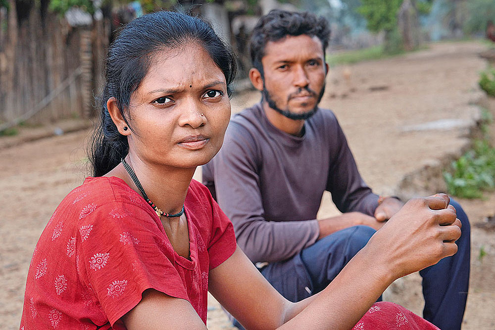 Bandu Telami and his wife. They lost their three-year-old daughter recently