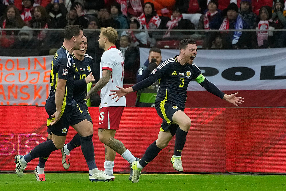 UEFA Nations League Soccer Poland vs Scotland football gallery_Andy Robertson