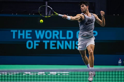 Davis Cup 2024 training session