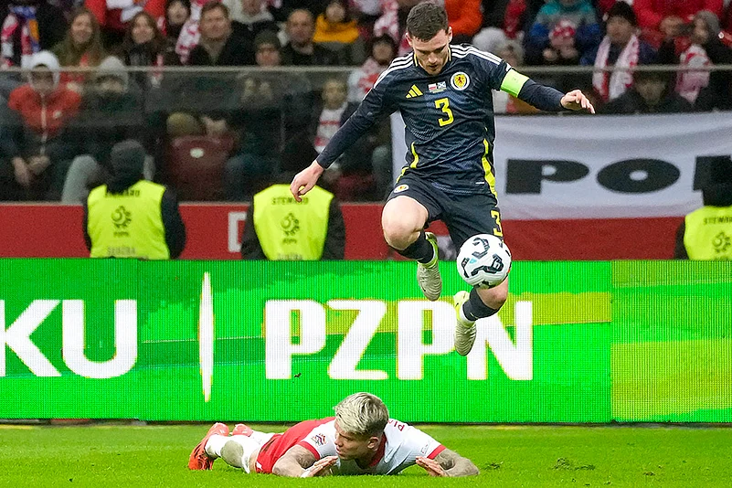 UEFA Nations League Soccer Poland vs Scotland football gallery_ Andy Robertson