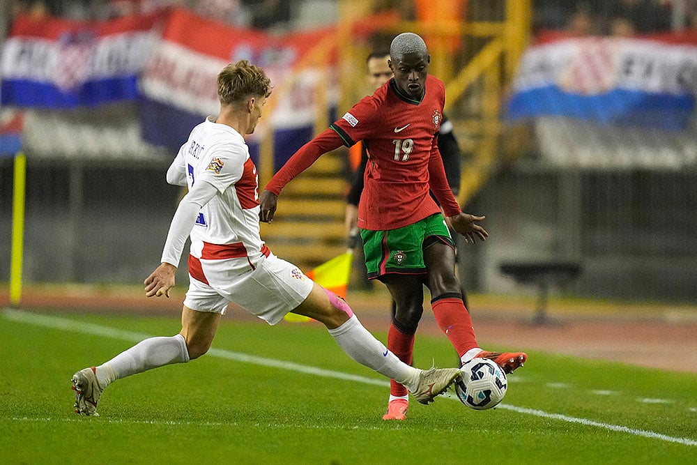 UEFA Nations League Soccer Croatia Vs Portugal football gallery_Nuno Mendes 