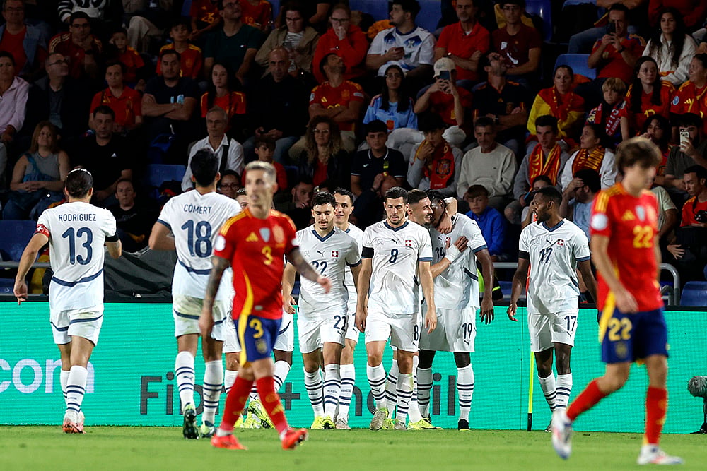 UEFA Nations League Soccer Spain Vs Switzerland football gallery_Joel Monteiro