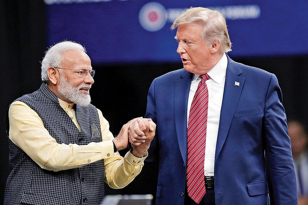 | Photo: AP : President Trump and Prime Minister Narendra Modi during the “Howdy Modi: Shared Dreams, Bright Futures” event on September 22, 2019, in Houston