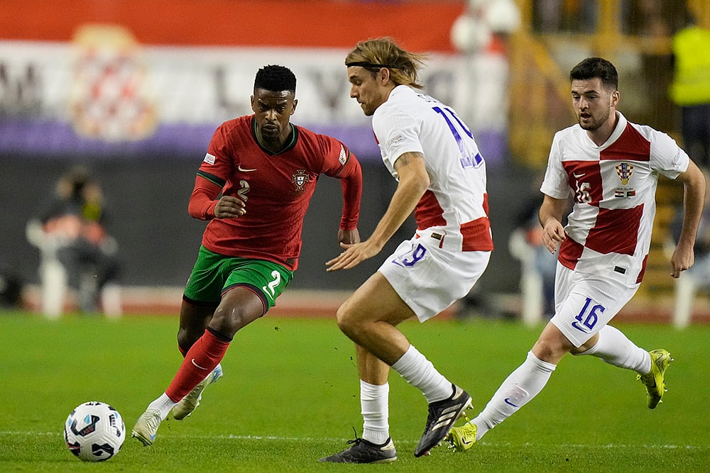 UEFA Nations League Soccer Croatia Vs Portugal football gallery_Nelson Semedo