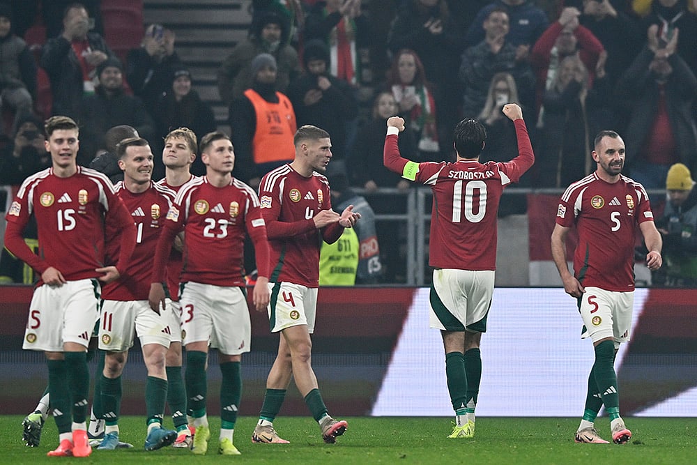 Nations League Soccer Hungary vs Germany football match_Dominik Szoboszlai 