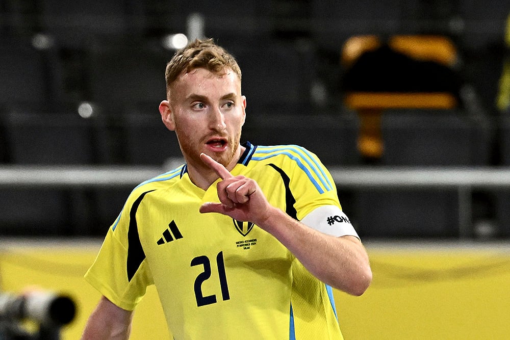 Nations League Soccer Sweden vs Azerbaijan football match_Dejan Kulusevski 