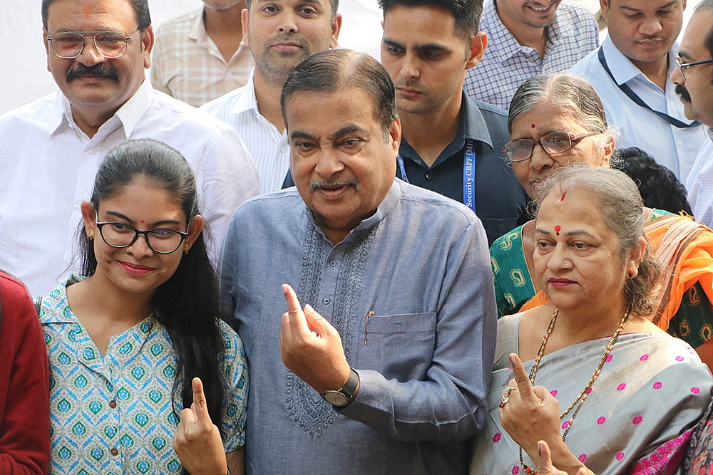 Voting for 2024 Maharashtra state assembly elections_Nitin Gadkari 