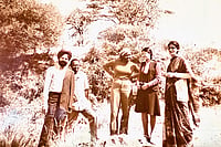 | Courtesy: Rupinder Pannu Brar : Fond Memories: Brar with her parents and their colleagues on a trip to the Ngorongoro crater, Tanzania  