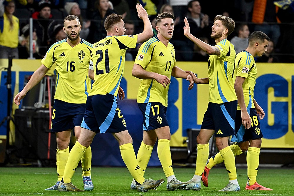 Nations League Soccer Sweden vs Azerbaijan football match_Jesper Karlstroem
