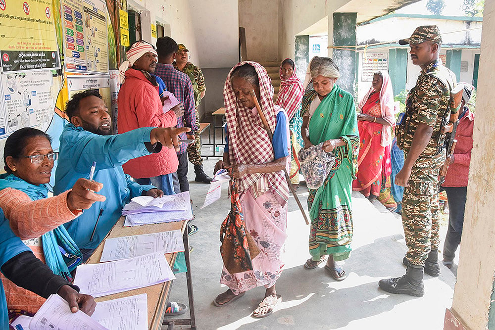 Voting for Jharkhand Assembly polls-2nd phase_Voters in Ranchi 