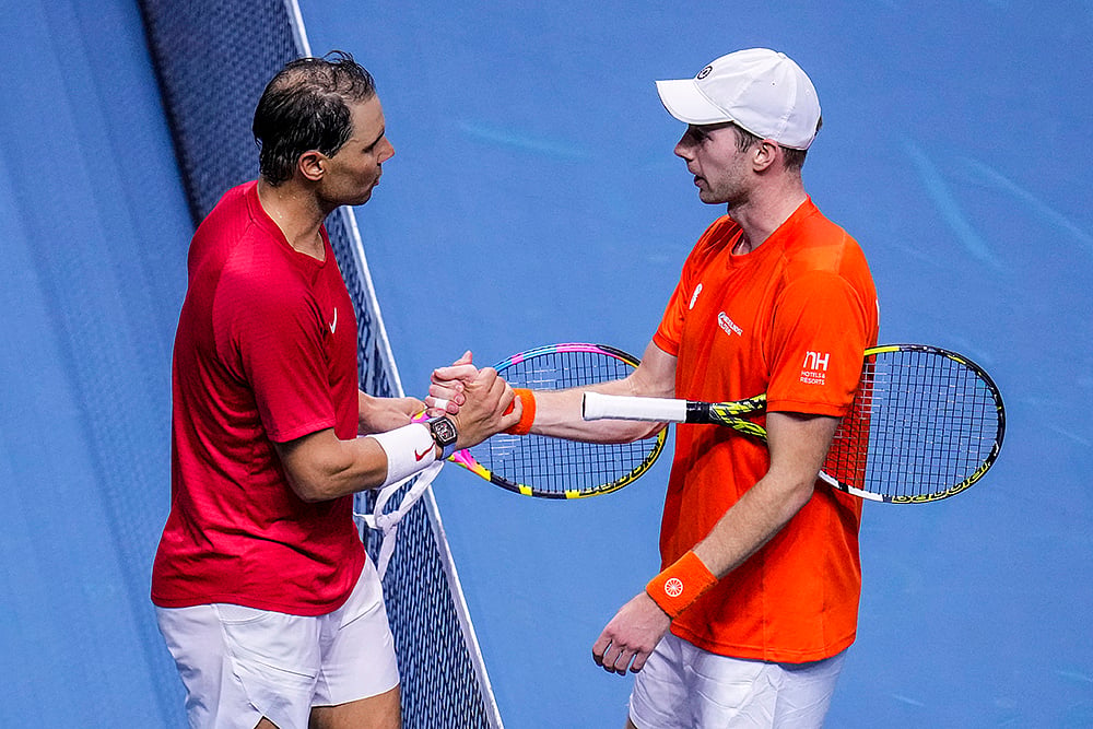2024 Davis Cup Tennis Finals Rafael Nadal Retires_Botic Van De Zandschulp
