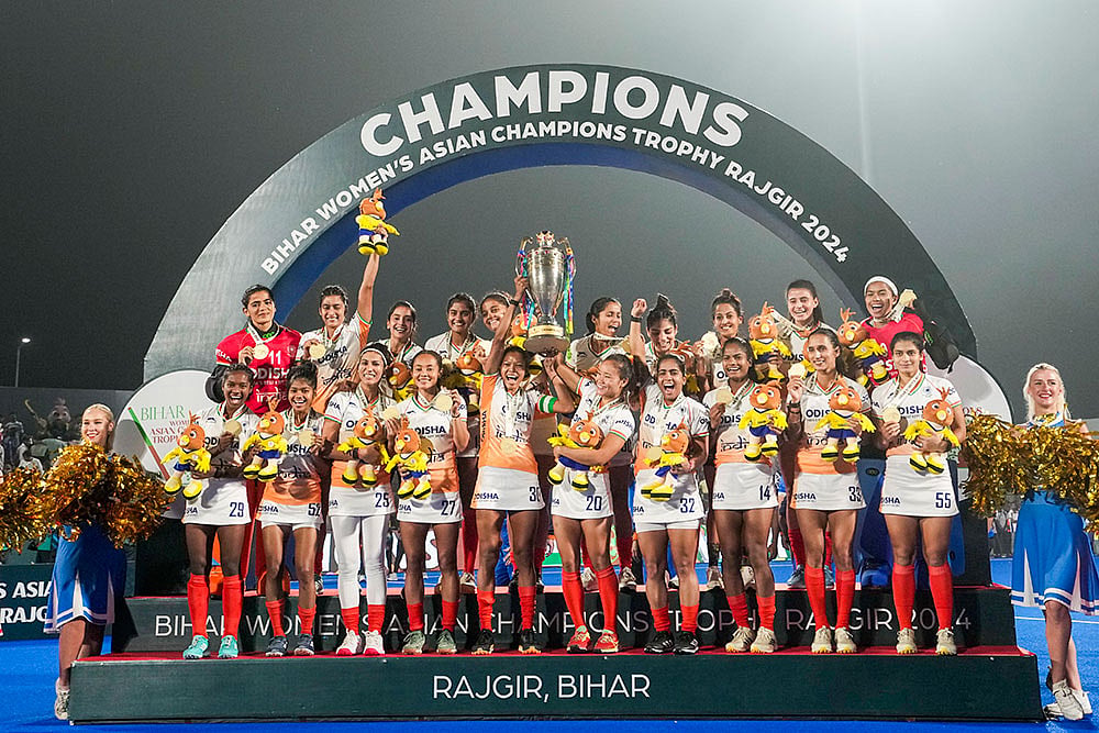 | Photo: PTI/Swapan Mahapatra : India vs China Final Hockey Match