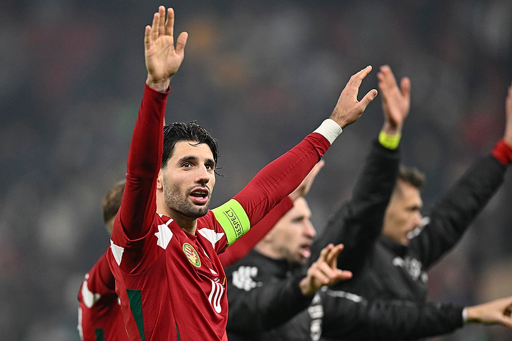 Nations League Soccer Hungary vs Germany football match_Dominik Szoboszlai 
