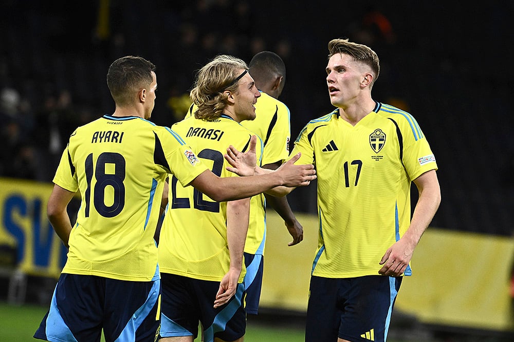 Nations League Soccer Sweden vs Azerbaijan football match_Viktor Gyoekeres