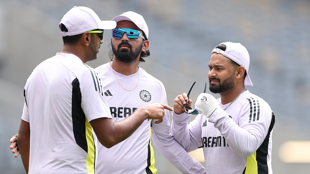 Indian players in training ahead of the 1st IND vs AUS Test in Perth. - X/BCCI