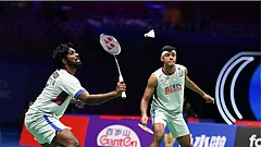 Tan Kim Her said Satwiksairaj Rankireddy’s shoulder injury remains a concern ahead of the BWF World Championships 2026. - X/BAIMedia via Badminton Photo