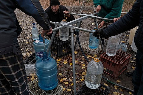 Russia Ukraine War 1000 Days: Residents collect water in bottles